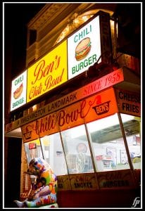 exterior view of Ben's Chili Bowl in Washington, D.C. which Barack Obama has visited