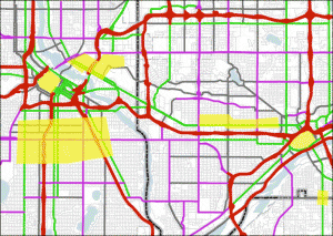 map of certain districts of Minneapolis-St. Paul