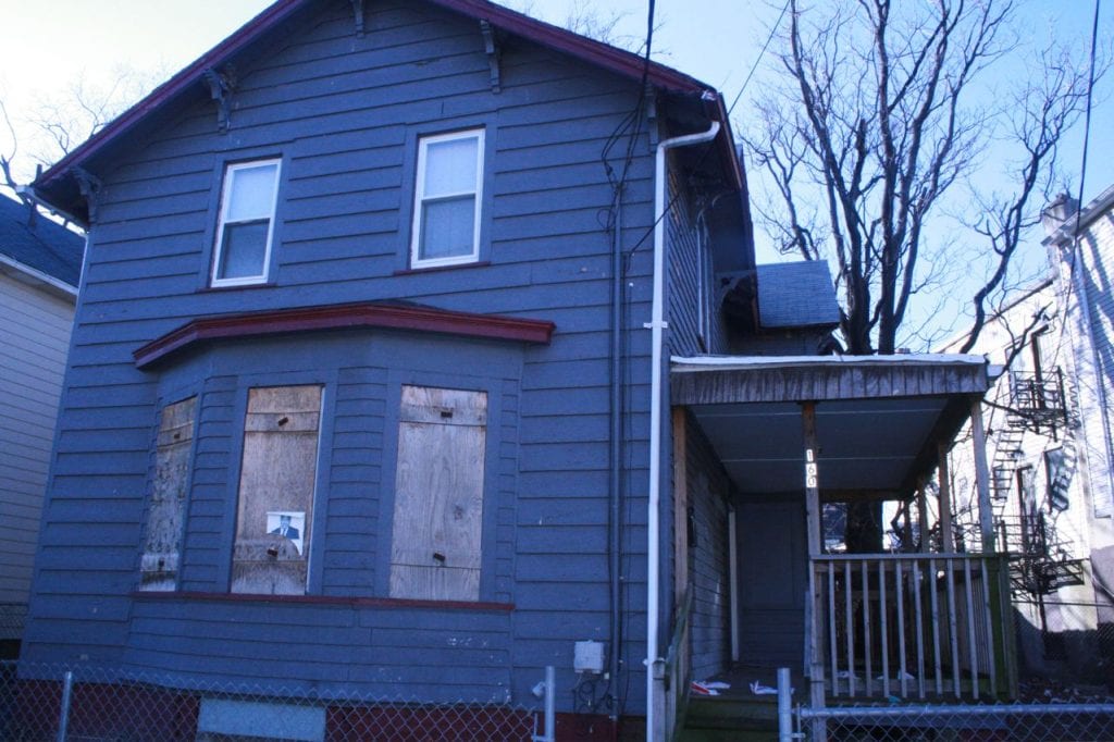 Photo shows one of the houses acquired by Operation Neighborhood Recovery, in East Orange, N.J.