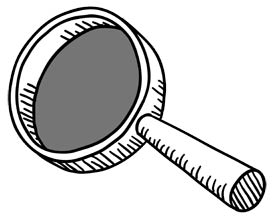 Shelterforce Collective; image is drawing of a magnifying glass