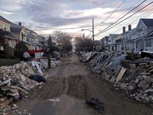 photo of damage caused by Hurricane Sandy, which causes disaster in many states in the U.S. Prior disasters have prepared nonprofits to deal with the COVID-19 pandemic