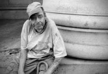 Tommy Murray, a homeless veteran.