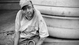 Tommy Murray, a homeless veteran.