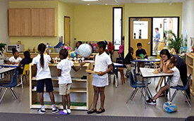 A classroom full of students in a charter school in St. Louis.
