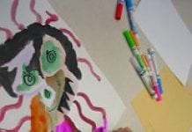 child painting