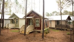 Three tiny homes.