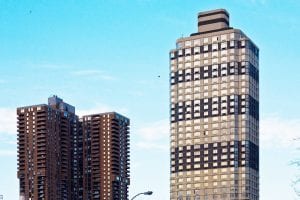 Manhattan Plaza buildings.