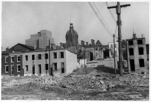 Empty lot in Baltimore