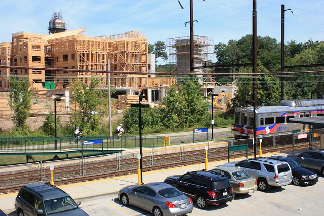 housing construction near train station