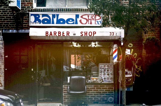 barbershop storefront