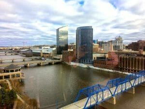 In small cities like grand rapids, it's typically easier to engage high levels of leadership and the wider community.