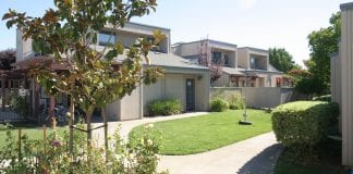 A home at the Dos Pinos Housing Cooperative, the only limited-equity housing co-op in Davis, California.