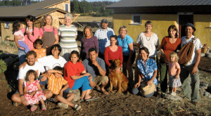 Original residents of the Common Ground Co-op soon stand together after move-in in 2008.