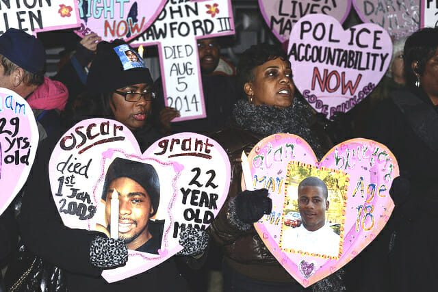 mothers of police shooting victims, who are mostly unarmed Black men.