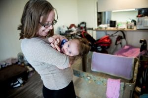 Alicia Spradlin and her daughter Faith live in apartments that have been set-aside for UnitedHealthcare Community Plan members.
