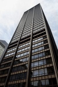 The Daley Center in downtown Chicago. It’s estimated that each year, more than 15,000 people in Cook County will get a public eviction record because of an eviction filing. 