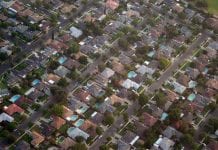California homes aerial