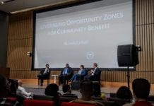 A panel discussion about Opportunity Zones in Chicago.