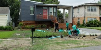 Home by Hand Inc. builds homes on vacant lots for moderate-income homebuyers, who contribute sweat equity and are often joined by volunteers.