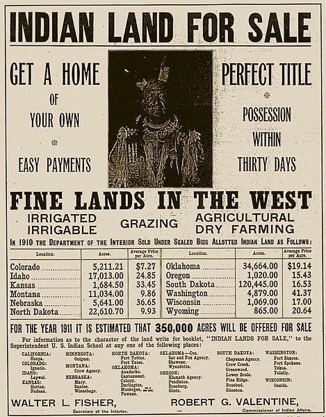 Land sale poster c. 1910