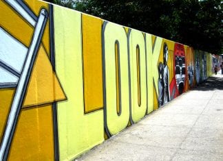 'Look' mural