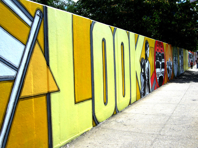 'Look' mural