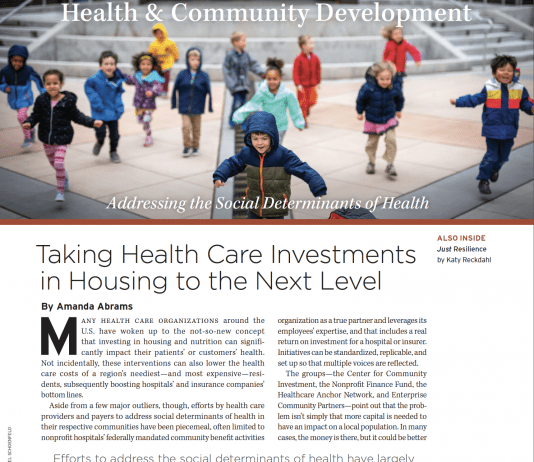 The fifth installment of Shelterforce's Health and Community Development supplement.