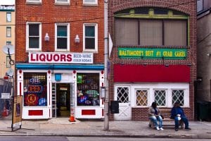 A liquor store in Baltimore.