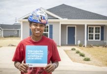 affordable housing woman in hard hat