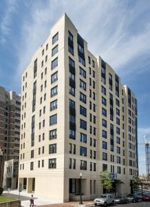 A high-rise building in Maryland called The Bonifant, which was built on transit land. 