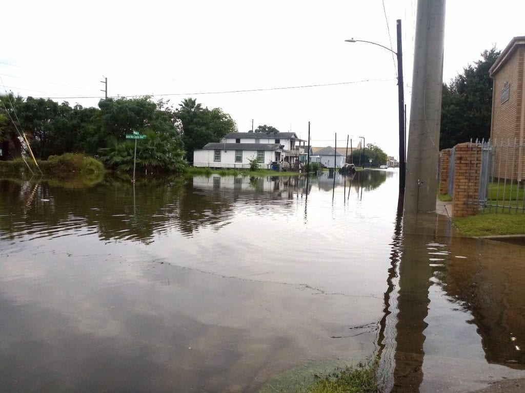 flooded segregated neighborhood