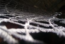 close-up image safety net of rope