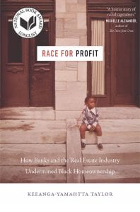 Cover image of Race for Profit, which shows a young black girl sitting on steps.