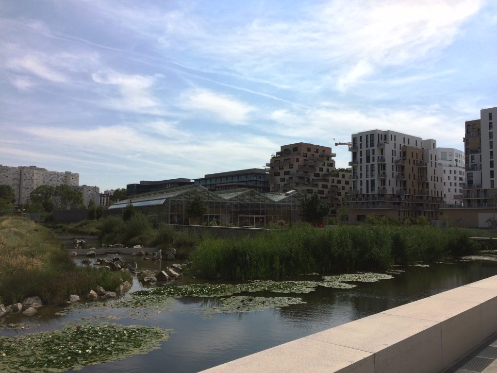 Middle-distant view of a housing project in France