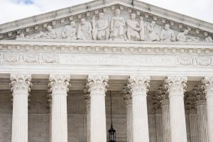 The outside facade of the Supreme Court building in Washington, D.C.